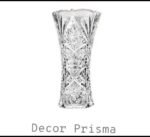 Crystal tall cylinder flared vase