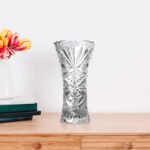 Crystal tall cylinder flared vase - Image 3