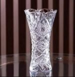 Crystal tall cylinder flared vase - Image 2